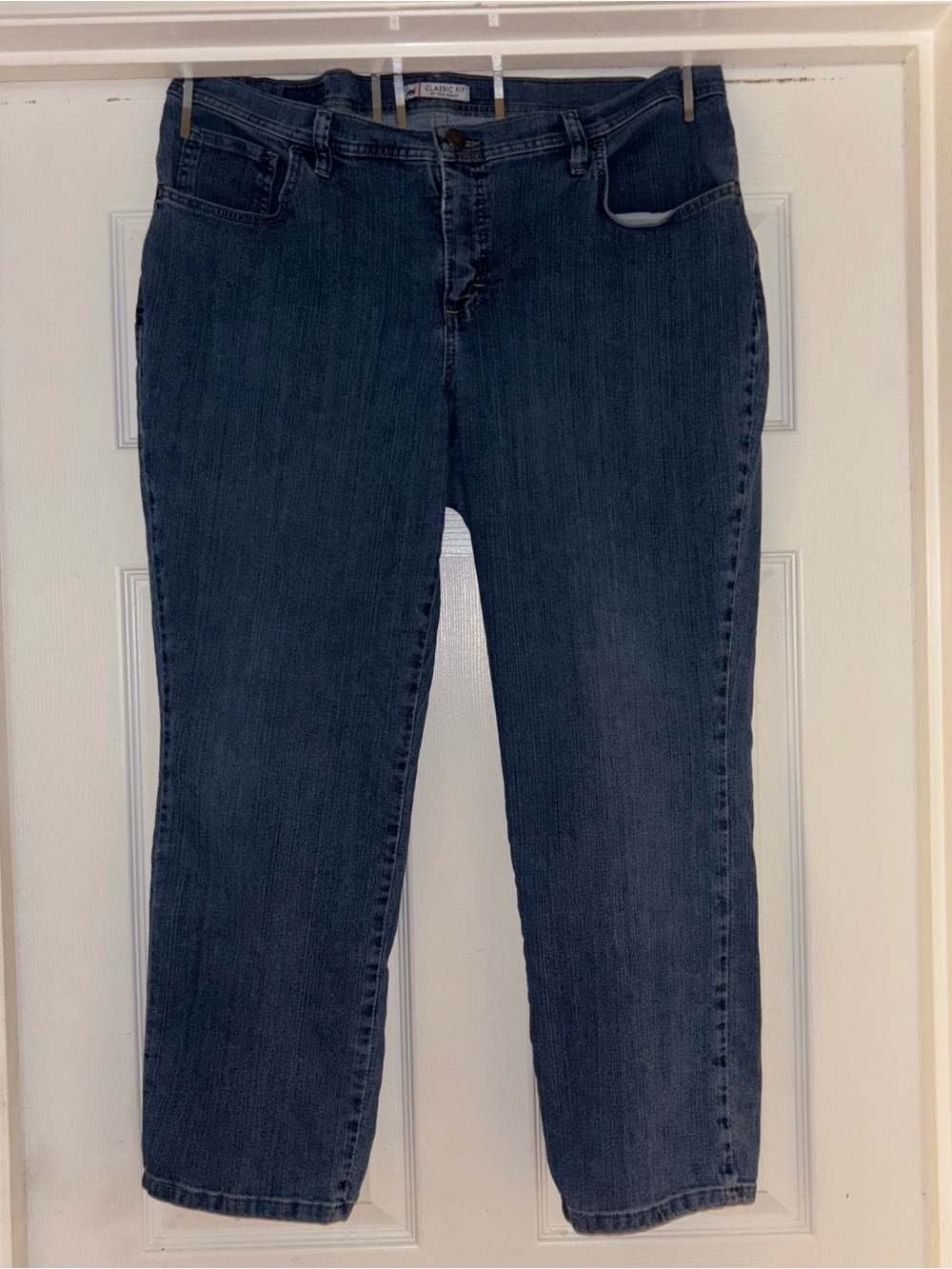 Lee Dark Blue Straight Leg Jeans